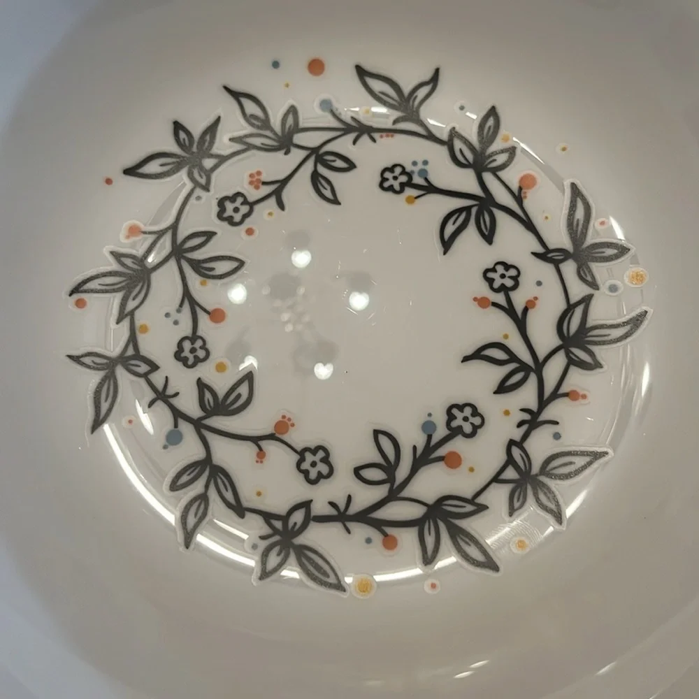 IKEA scanning floral wreath bowls, set‎ of 2